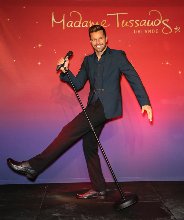 Ricky Martin Meets His New Wax Figure For Madame Tussauds Orlando In Las Vegas