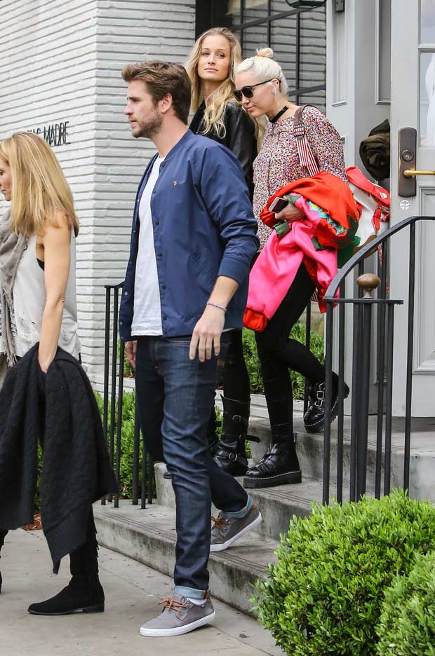Liam Hemsworth y Miley Cyrus