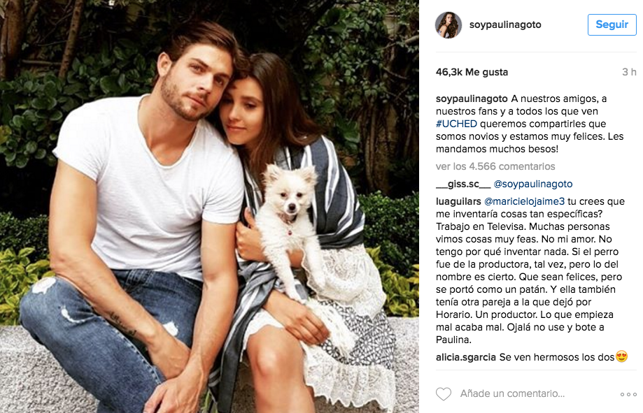 Paulina Goto confirma su relación