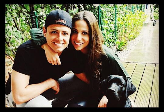 Luc&iacute;a Villal&oacute;n y Javier 'Chicharito' Hern&aacute;ndez