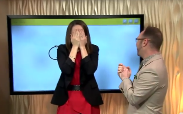 conductora de televisión