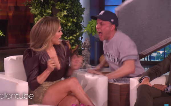 Ellen DeGeneres asusta a Jennifer Lopez