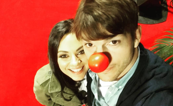 Ashton Kutcher con otra mujer