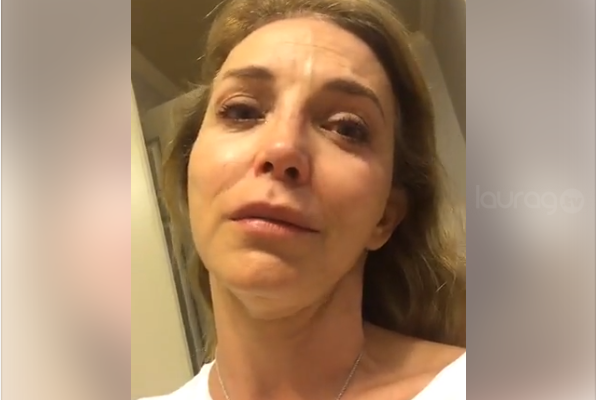 Laura Flores rompe en llanto