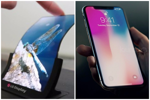 iPhone con pantalla flexible