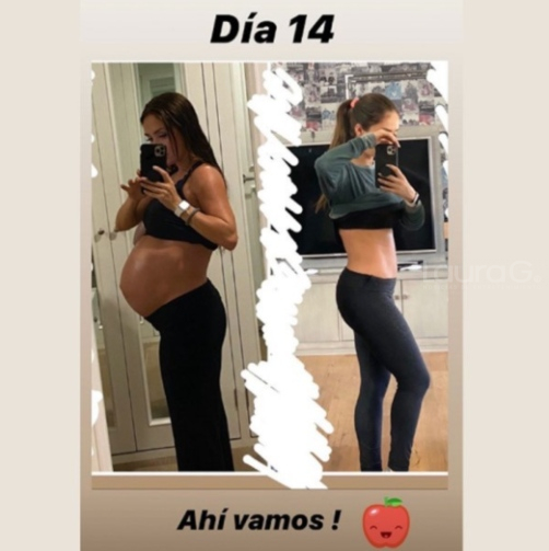 anahi-peso-embarazo-cuerpo-14-dias