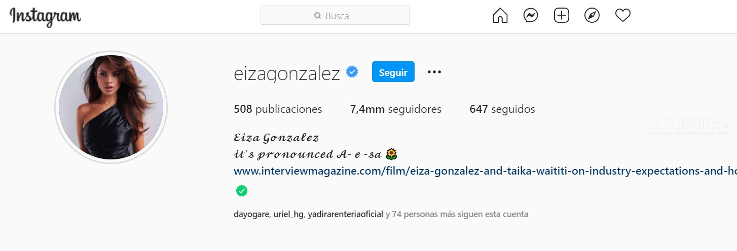 Eiza González Instagram