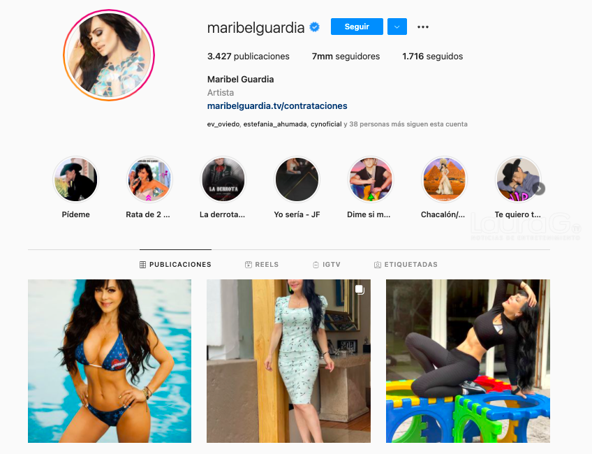 Instagram Maribel Guardia