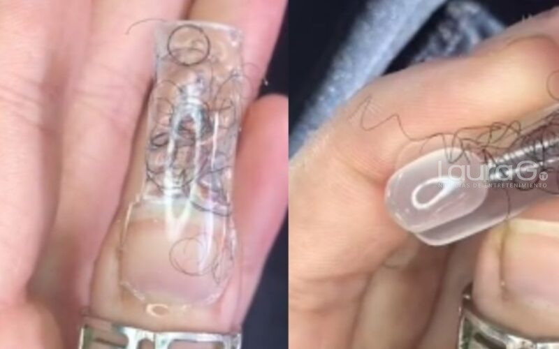 Uñas con vello púbico