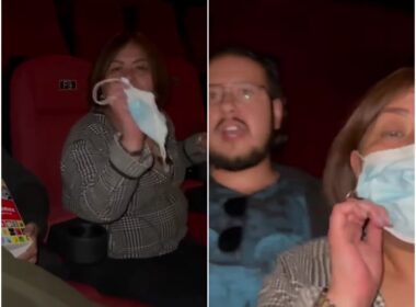 Mujer sin cubrebocas