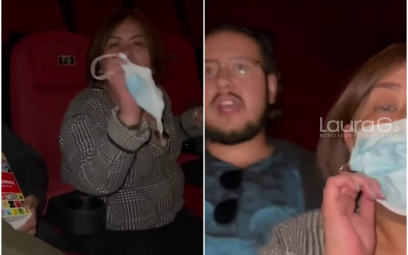 Mujer sin cubrebocas