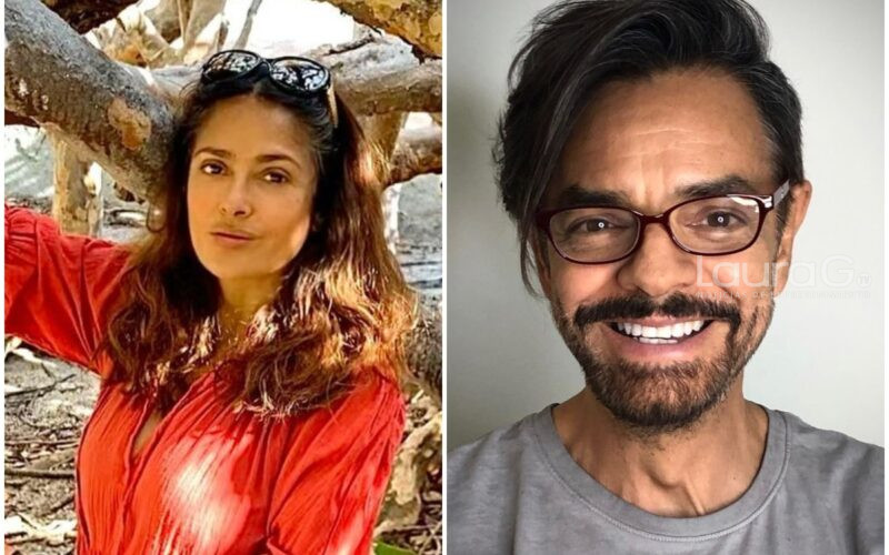 Salma Hayek y Eugenio Derbez