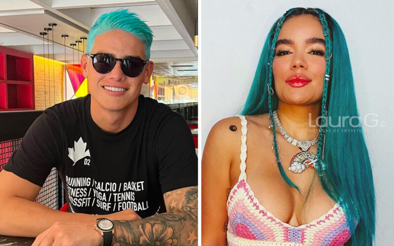 Karol G y James Rodríguez